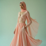 New design Stylish Pest Color Hijab Gown Borka Malai Georgette and soft net Fabric For Women