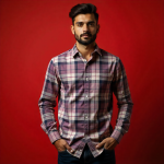 Premium Quality Long Sleeve Casual Check Shirt For Men